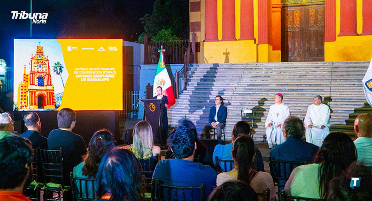 Entregaron la segunda etapa de restauración en el Antiguo Santuario de Guadalupe y anuncian la tercera fase de obras