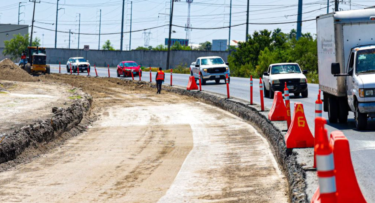 Habilitan en Apodaca nueva conexión vial hacia la Autopista al Aeropuerto para agilizar el tráfico residencial