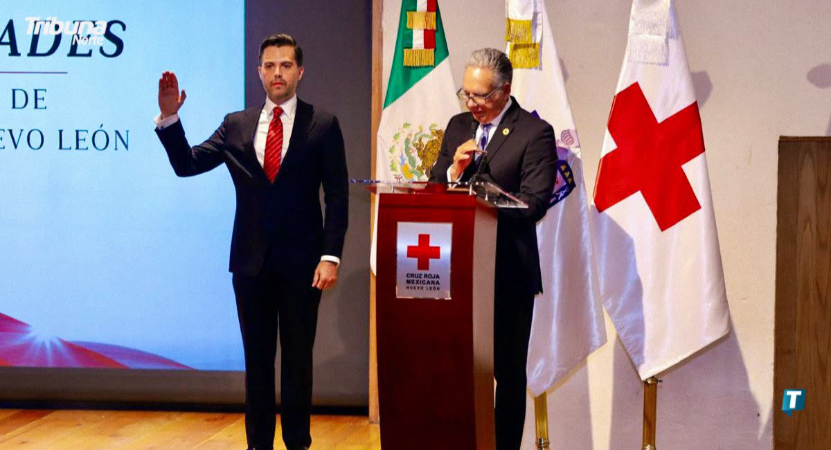 Toma protesta Alfonso Barragán como nuevo delegado estatal de la Cruz Roja en Nuevo León