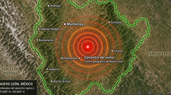 NL: Sismo de magnitud 3.5 se registra al norte de Santa Catarina sin reporte de daños