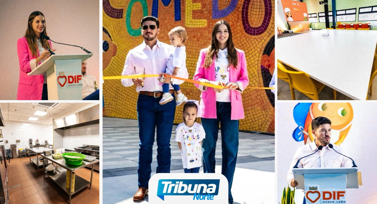 Inauguran Samuel García y Mariana Rodríguez nuevo comedor y cocina en Centro Capullos
