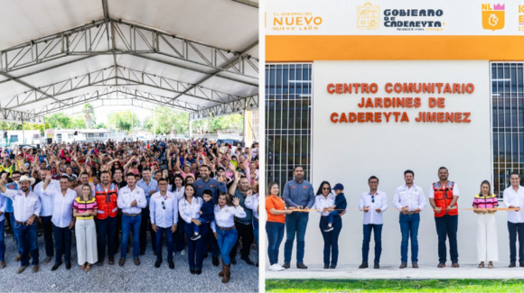 NL inaugura Centro Comunitario Jardines de Cadereyta, obra de infraestructura social
