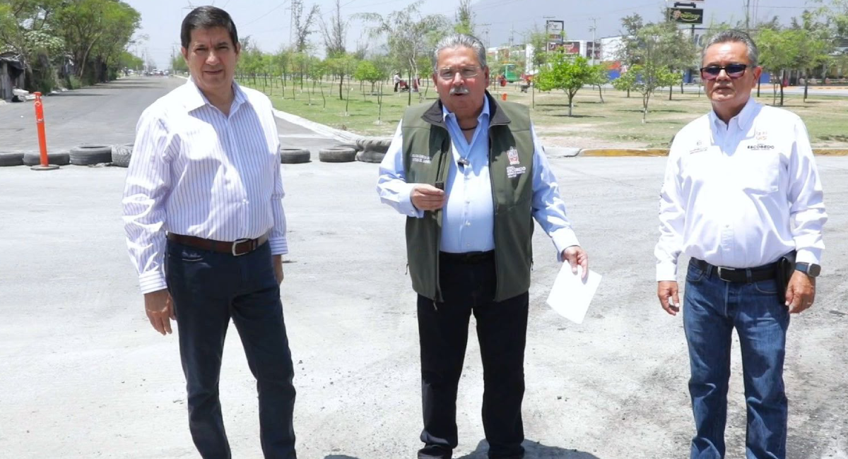 Alcanza un 80 por ciento de avance la construcción de la avenida Constitución en Escobedo