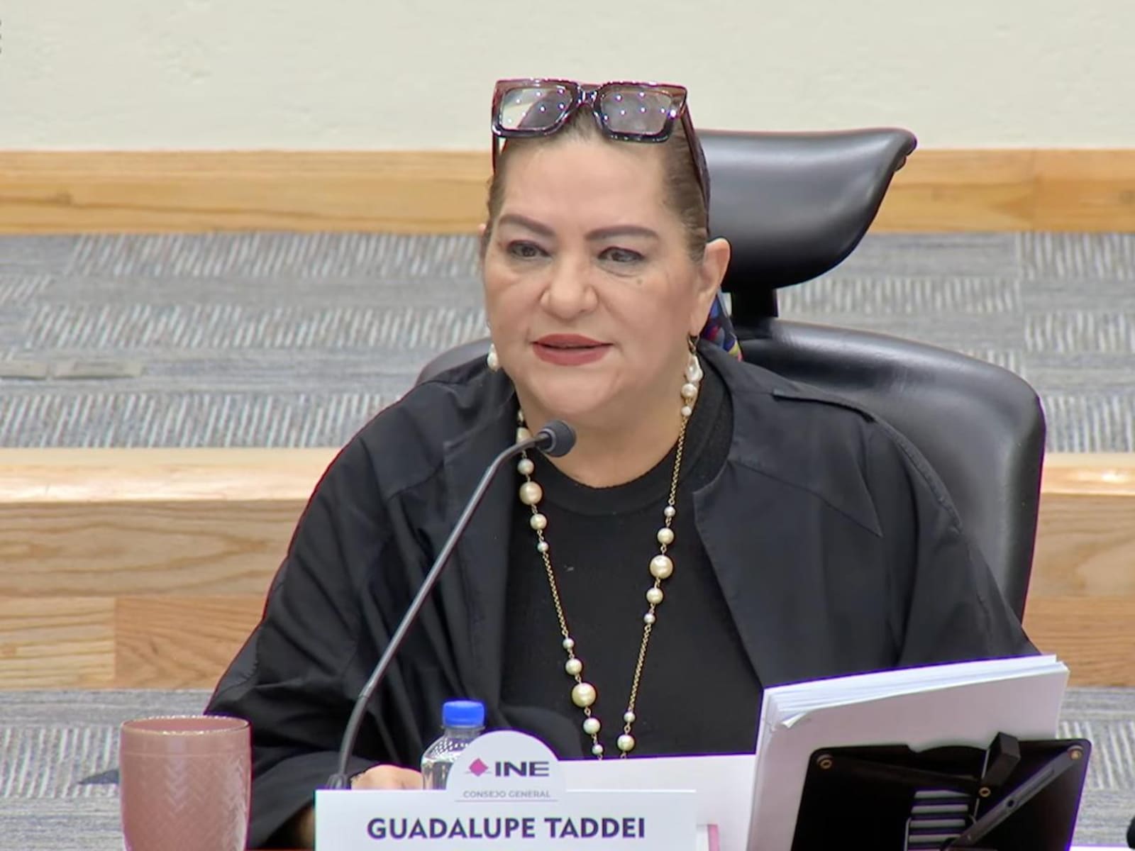 Guadalupe Taddei defiende a los consejeros del INE ante denuncias de Alejandro Moreno en EU