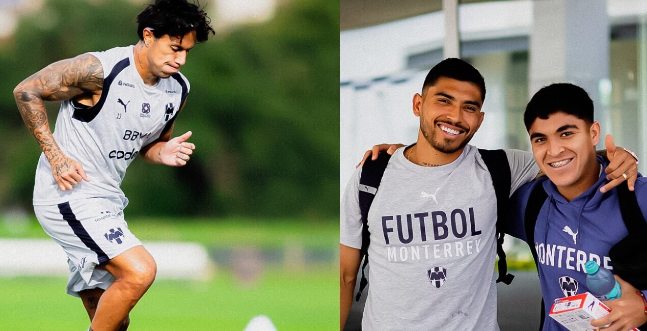 Carlos Salcedo en la práctica en Florida y Orbelín Pineda con un canterano rumbo en el viaje a Estados Unidos