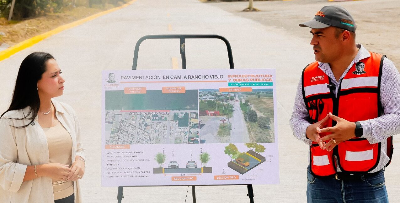 Entrega Juárez reconstrucción de Antiguo Camino a Rancho Viejo para agilizar la movilidad del sector
