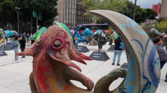 Cien ajolotes gigantes llegan a CDMX: Exposición gratuita en el Centro Histórico