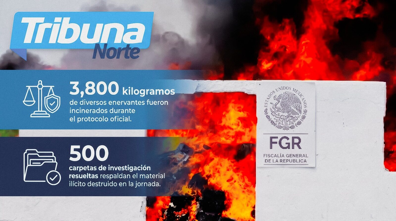 Golpe al narcomenudeo: Destruyen en Nuevo León droga asegurada en cinco estados del noreste