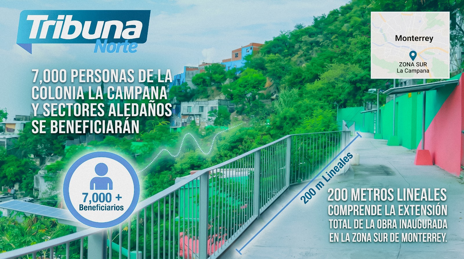 Inaugura Secretaría de Igualdad e Inclusión el Andador Peatonal San Isidro en la zona Campana-Altamira