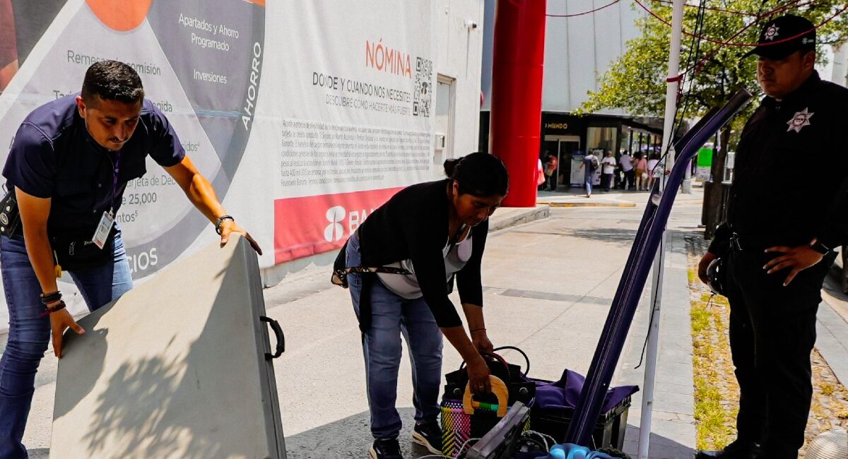 Operativo municipal en el Centro de Monterrey concluye con 84 decomisos a comercio informal