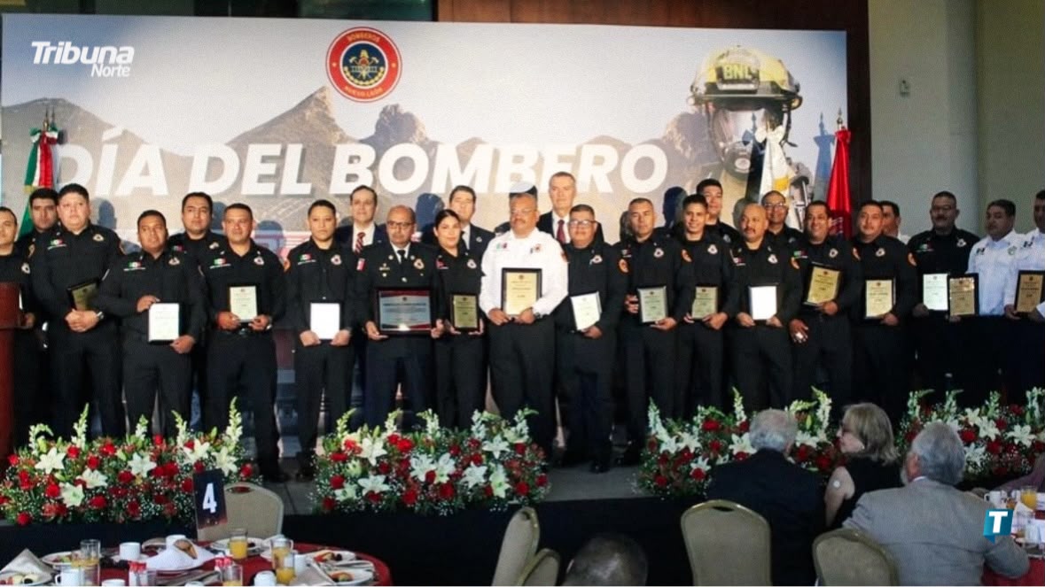 Reconocen la entrega y el riesgo diario de los elementos de Bomberos de Nuevo León en su día