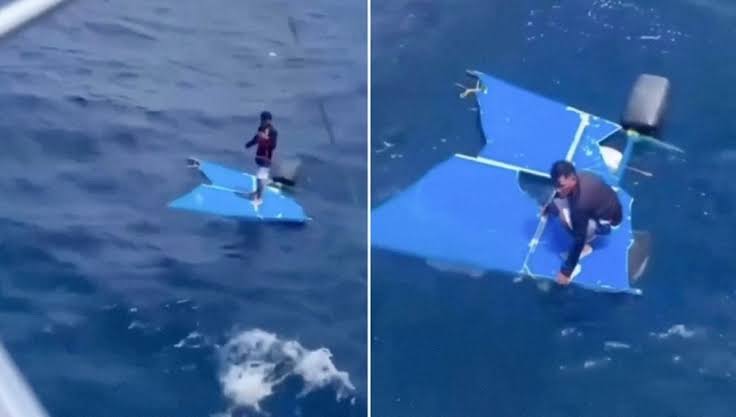 Rescatan a un náufrago venezolano que estuvo cinco días a la deriva en el mar Caribe