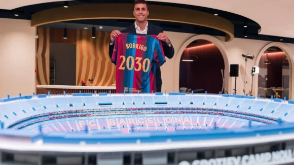 LaLiga: ¡Oficial! Rodri es presentado como nuevo jugador del FC Barcelona: “Vengo a aspirar a todo”