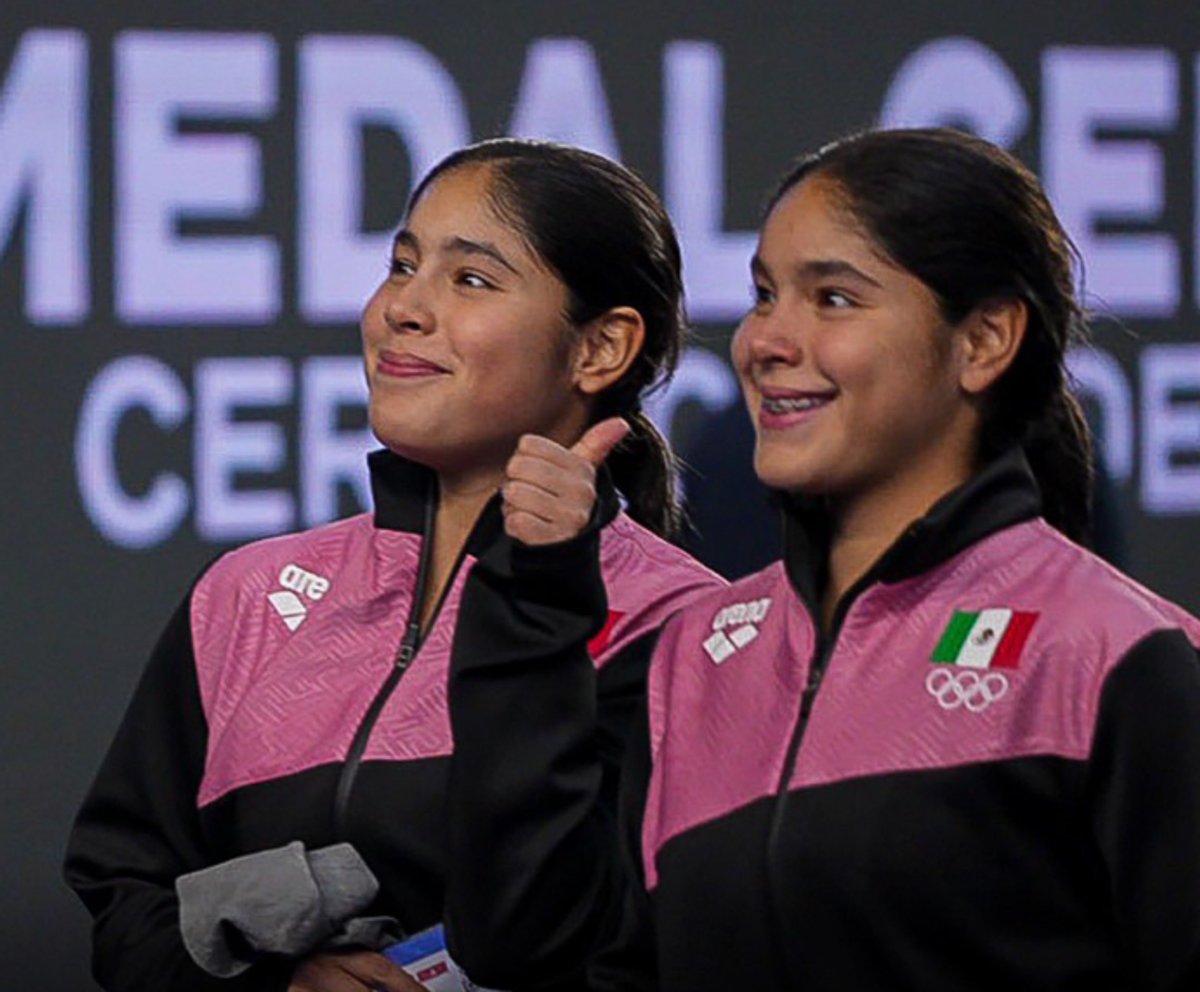 Las mexicanas Mía y Lía Cueva conquistan medalla de oro en el Campeonato Mundial Juvenil de Clavados en Croacia