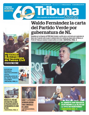 Cubierta de la versión impresa del 20 Ago 2026