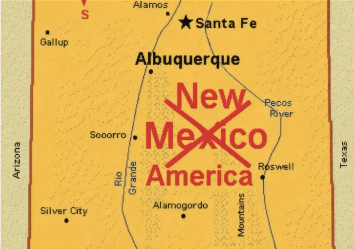 Trump publica mapa de Nuevo México y lo rebautiza como ‘Nueva América’