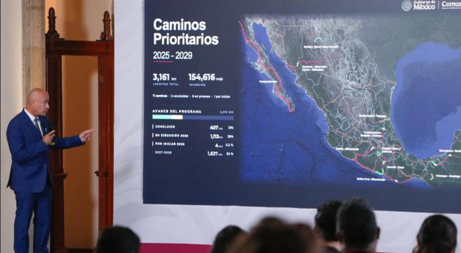 SICT prevé invertir 647 mil millones de pesos en infraestructura carretera; Banobras destaca inversiones mixtas