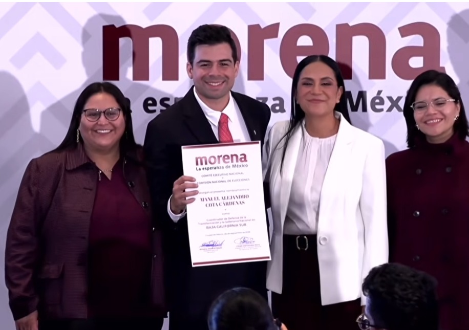 Manuel Cota Cárdenas gana encuesta de Morena y es nombrado coordinador de la 4T en Baja California Sur