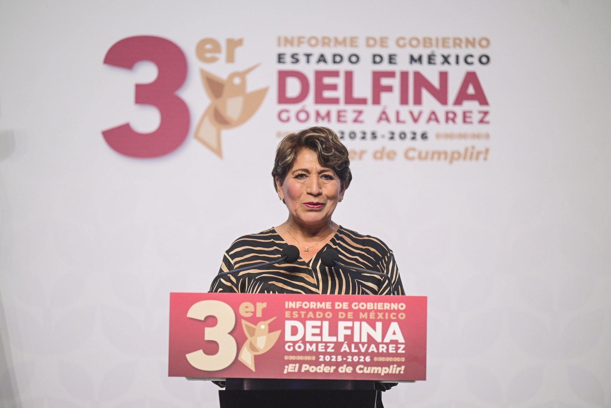 Delfina Gómez presenta su Tercer Informe en Edomex: Anuncia obras por 19 mil 800 mdp