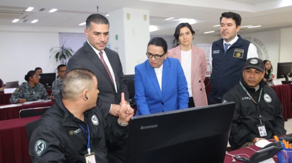 Harfuch y Rosa Icela supervisan puesto de mando de alerta de búsqueda inmediata