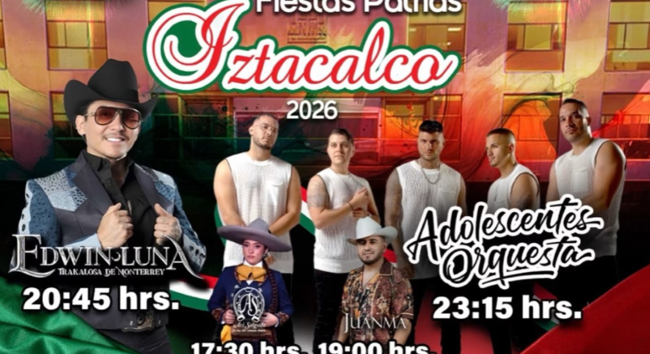 Edwin Luna y La Trakalosa darán concierto gratis en Iztacalco el 15 de septiembre de 2026: horarios, cartelera y sede