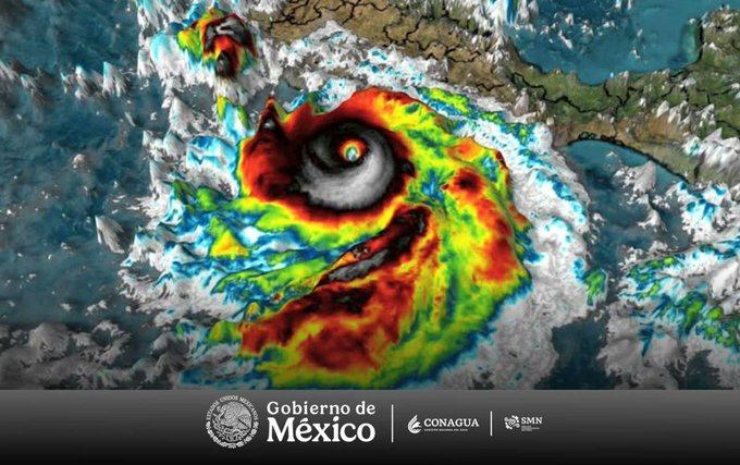 Huracán ‘Polo’ mantiene fuerza de categoría 5 y enfila hacia Baja California Sur
