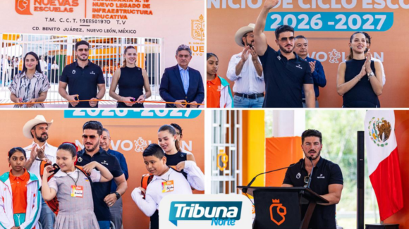 NL inicia ciclo escolar 2026-2027 con anuncio de 42 nuevos planteles educativos