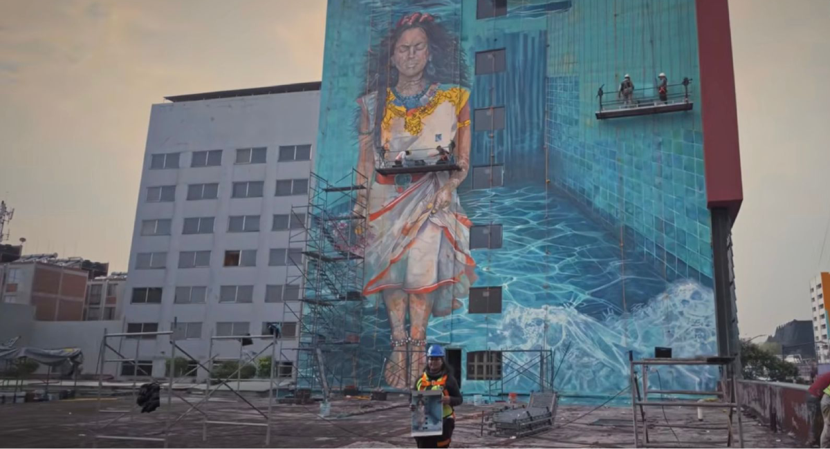 Muros de Calzada de Tlalpan cuentan la historia de Ciudad de México