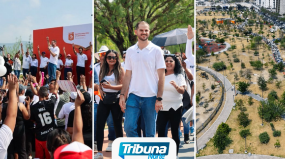 Familias de Monterrey participan en Caminata de la Participación 2026 en Parque Libertad