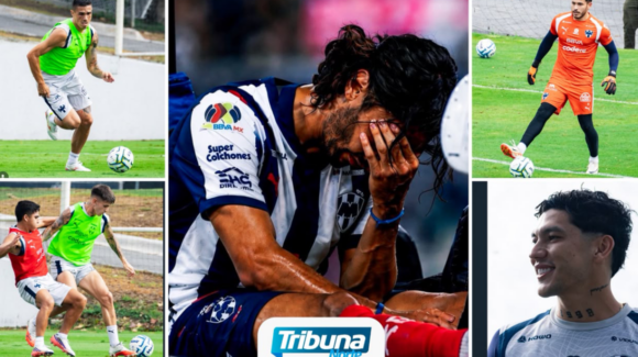 Rayados reanuda prácticas rumbo al Clásico Regio 143; Alonso Aceves trabaja por separado