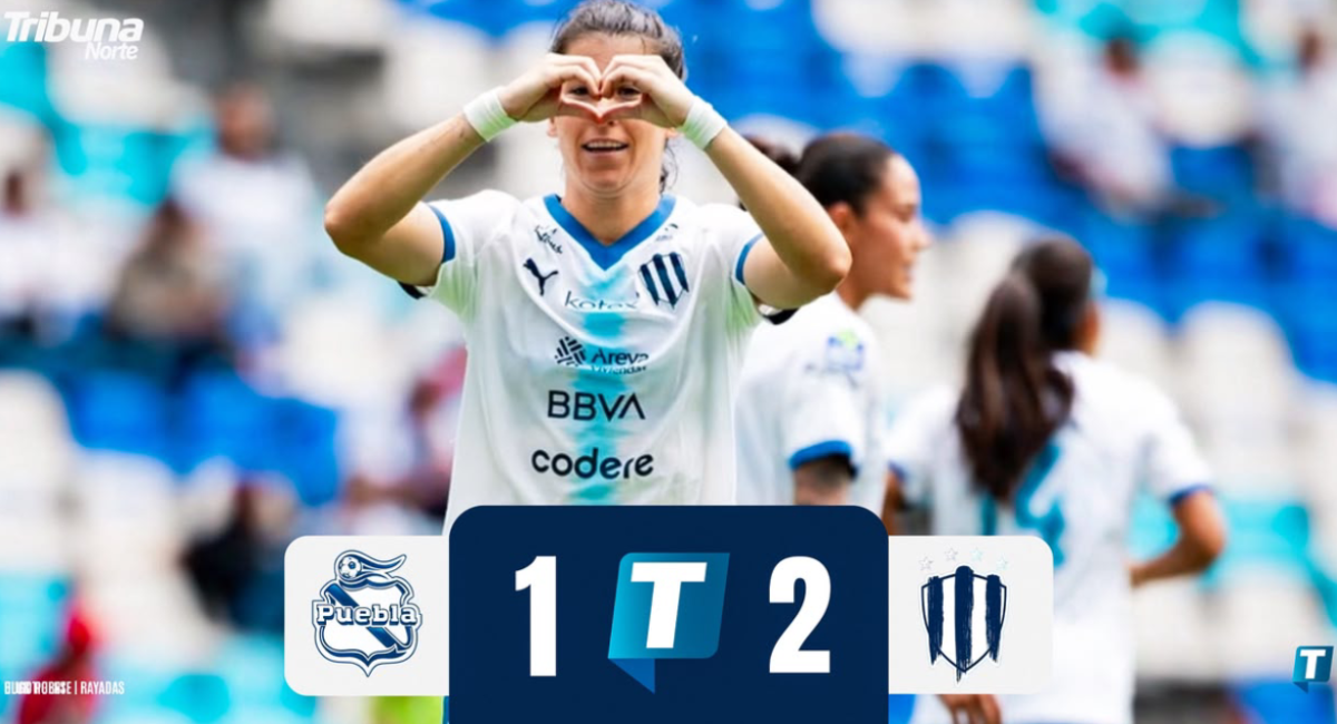 Valeria del Campo anota el 2-1 definitivo en la victoria agónica de Rayadas ante Puebla