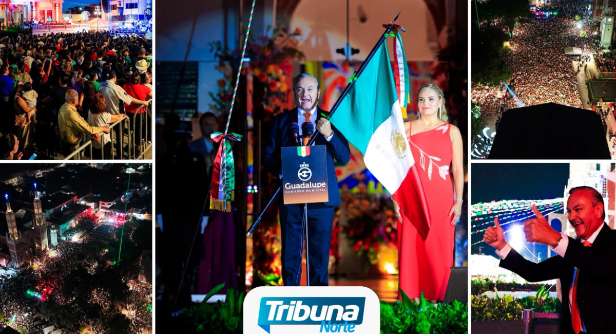 Héctor García encabeza Grito de Independencia en Guadalupe ante más de diez mil asistentes