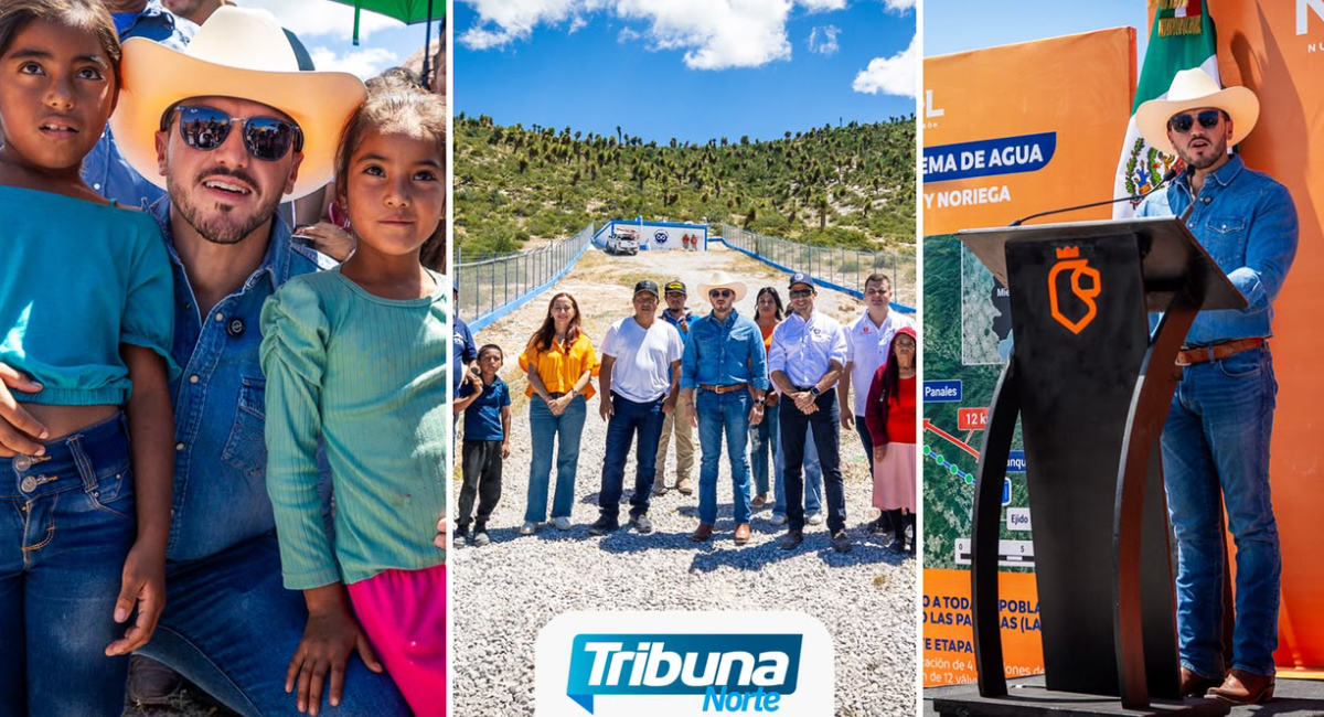 Samuel García rehabilita sistema de agua en Ejido Las Palomas