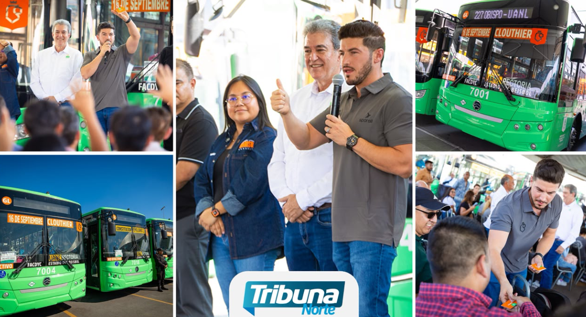 Amplían la flota de transporte público en Nuevo León con la integración de modernas unidades