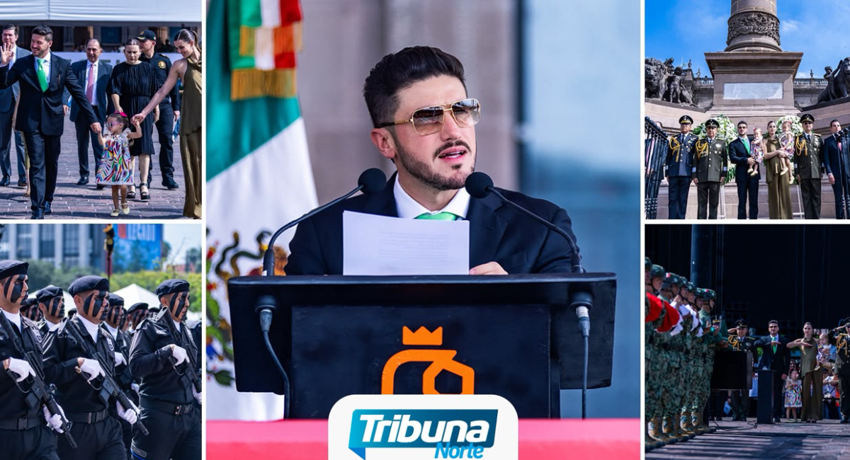 Llama Samuel García a la unidad institucional durante desfile cívico-militar en Nuevo León