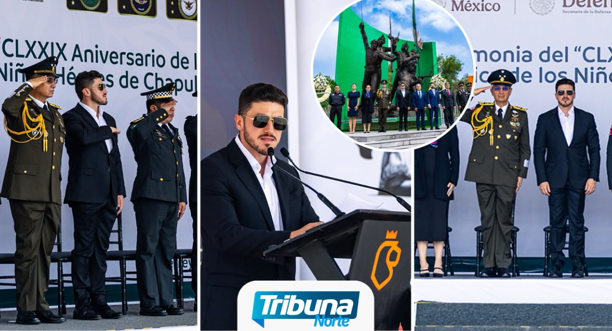 Samuel García conmemora la gesta de los Niños Héroes y llama a impulsar el desarrollo de México desde Nuevo León