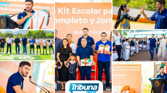 NL entrega más de mil paquetes de útiles en planteles de tiempo completo