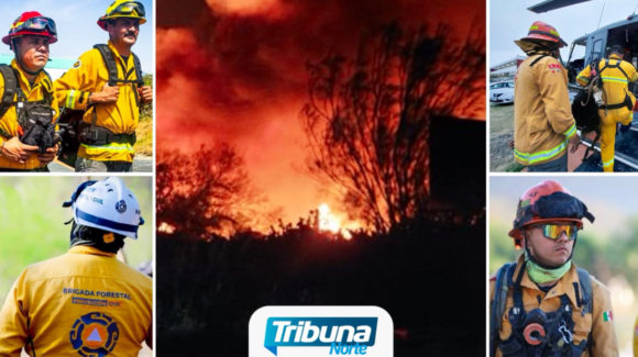 NL: Incendio forestal en Santa Catarina moviliza a la Brigada Fénix en La Huasteca