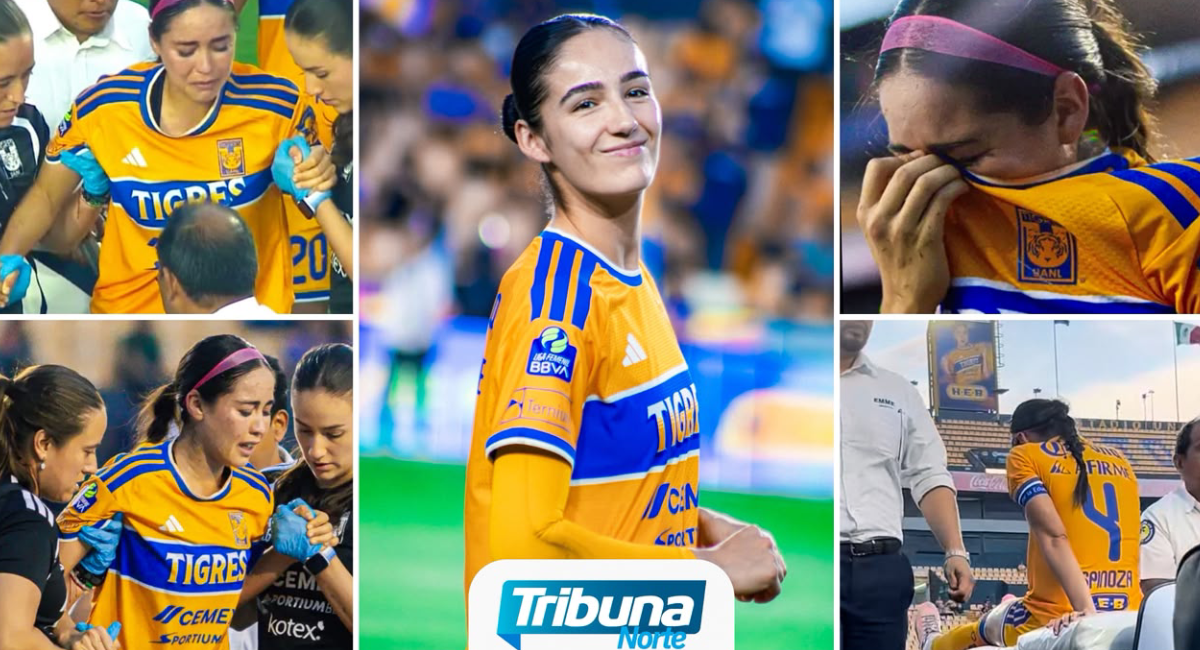 Greta Espinoza sale lesionada y entre lágrimas en el triunfo parcial de Tigres Femenil
