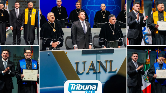 Samuel García encabeza entrega de Doctor Honoris Causa y Medalla Alfonso Reyes en la UANL
