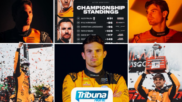 EU: Pato O’Ward queda 4º lugar en campeonato 2026 de IndyCar tras carrera en Laguna Seca