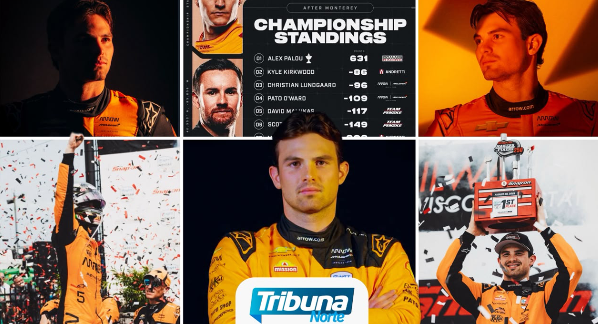 Pato O’Ward finaliza en el cuarto lugar del campeonato 2026 de IndyCar tras la carrera en Laguna Seca