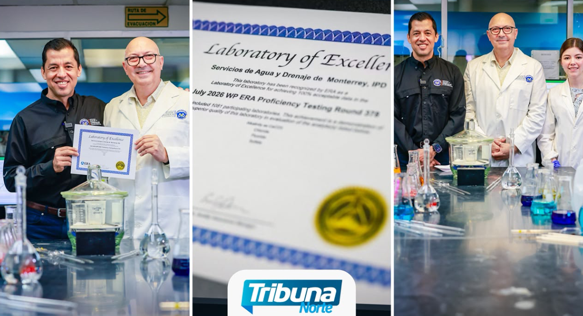 Laboratorio de Agua y Drenaje recibe su distinción número 19 de excelencia internacional