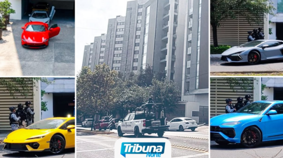 NL: Autoridades aseguran flotilla de autos de lujo e inmuebles tras cateo en San Pedro