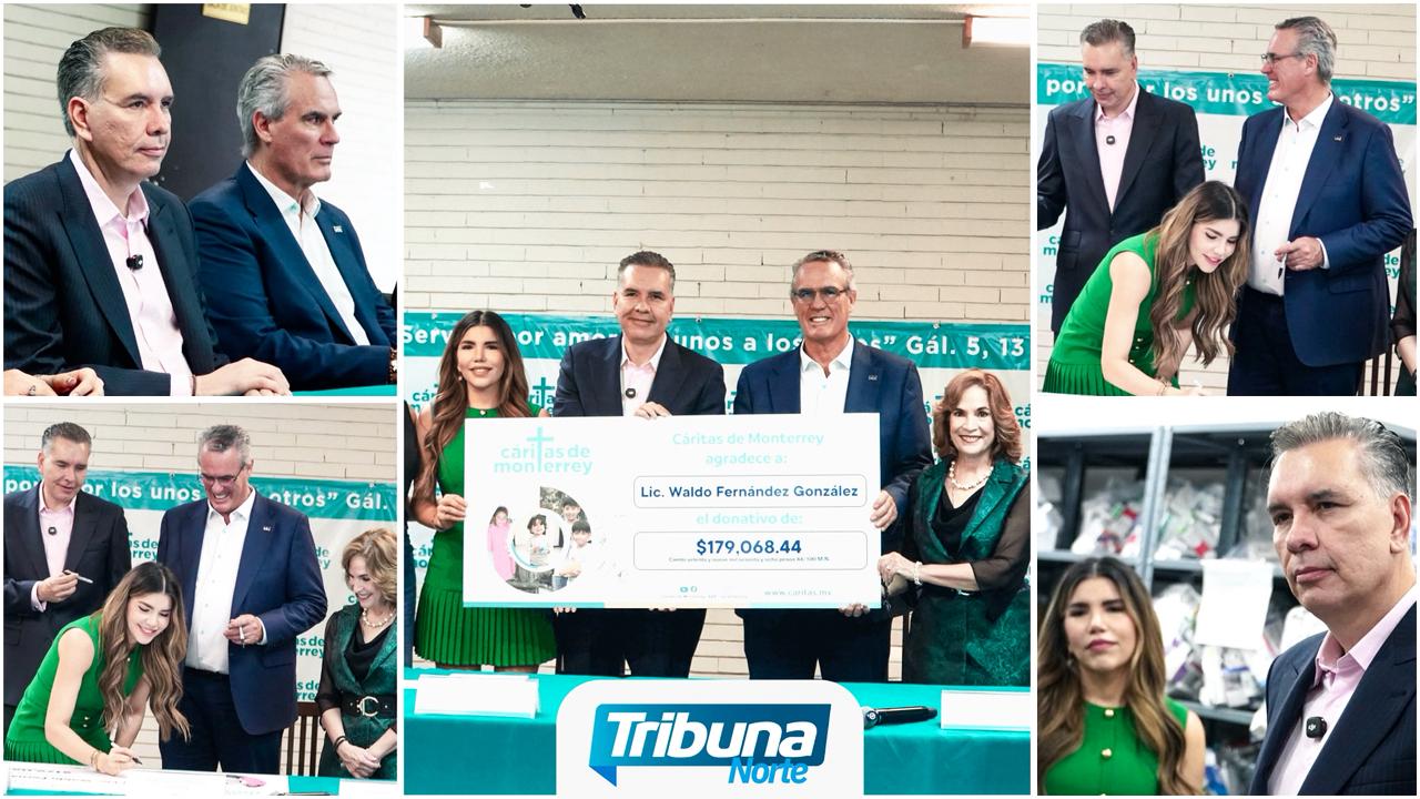 Cáritas de Monterrey recibe quinto donativo derivado de acuerdo reparatorio por 179 mil pesos