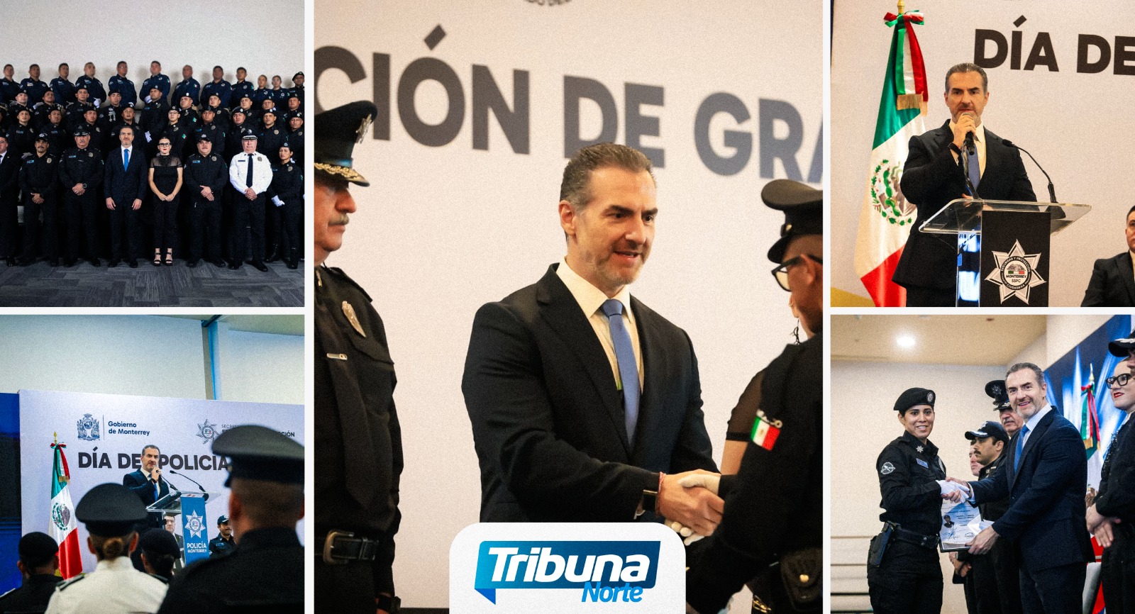 Municipio de Monterrey otorga ascensos a 100 elementos policiacos y viales