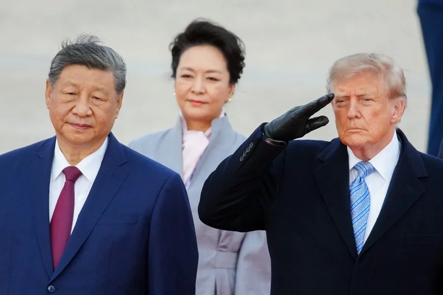 Trump recibe a Xi Jinping en su llegada a Washington para su primera visita de Estado en más de una década