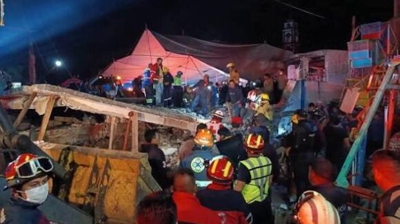VIDEO: Explosión en una iglesia de Temascalcingo, Estado de México, deja 9 muertos y más de 20 heridos