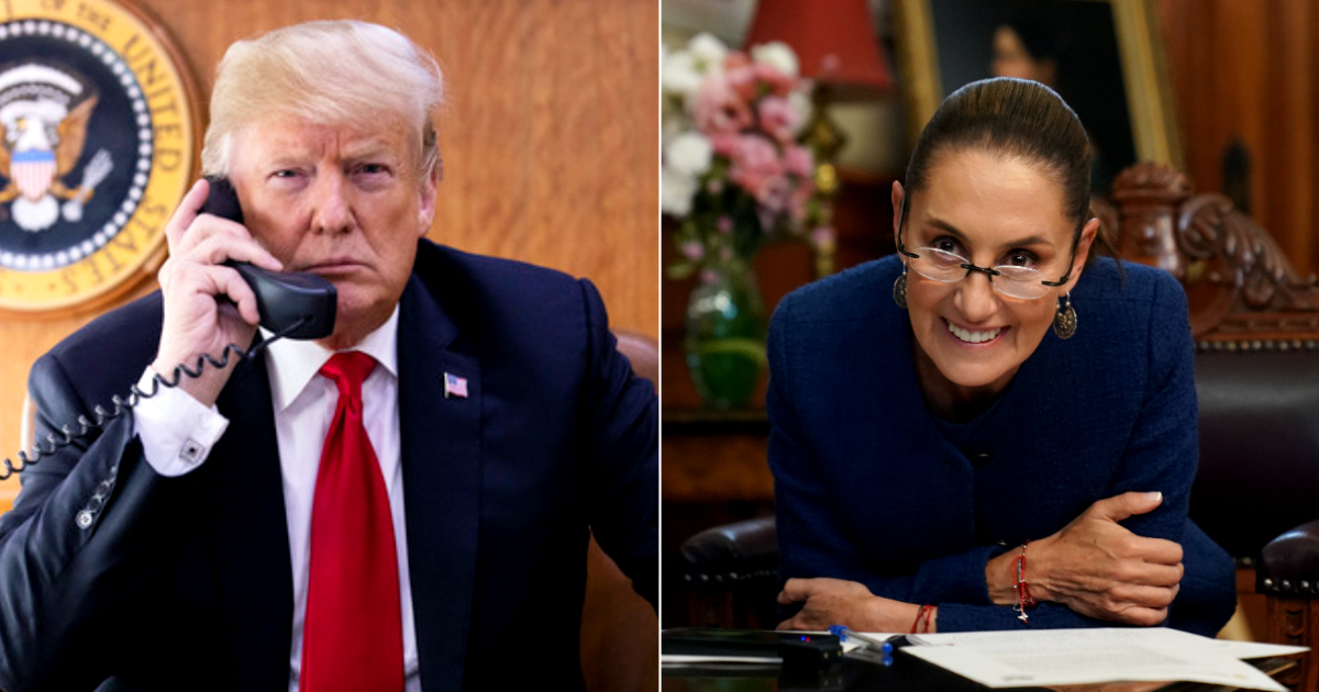 Trump elogia la voz de Sheinbaum al retomar su versión sobre el cambio de nombre del Golfo de México
