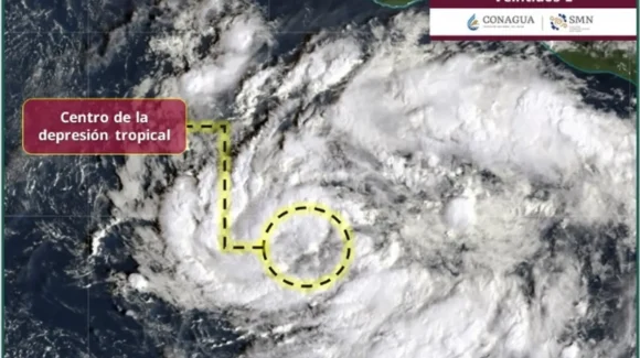 Se forma la Depresión Tropical 22-E al sur de Acapulco; podría convertirse en huracán ‘Vance’ el viernes